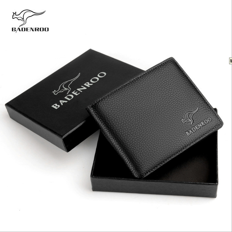 Quality Men's Bag Short Chic Wallet PU Leather Men's Wallet Business Multi-Card-Slot Coin Purse Card Holder One Piece Dropshipping