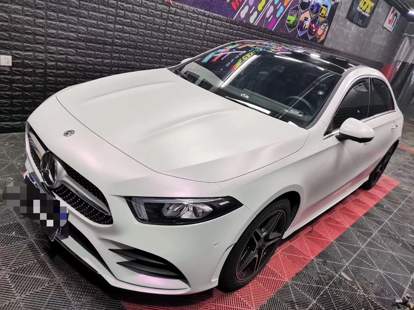 汽车改色膜贴膜陶瓷亮光哑光白变色龙曙光白全车身改色膜_改色膜_汽车