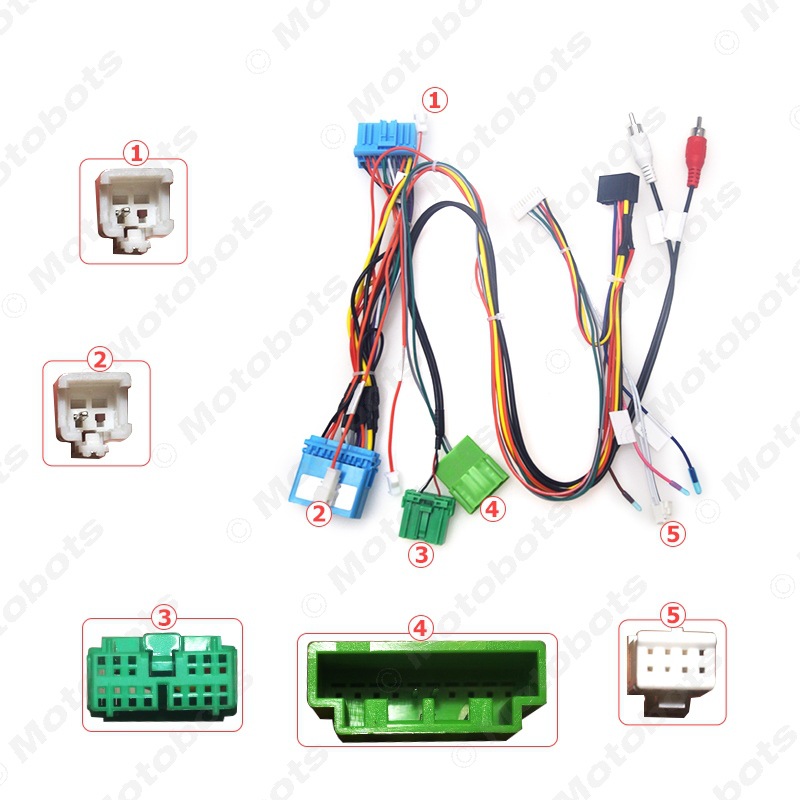 掌讯大屏导航转换线16p电源尾线适用本田奥德赛04-08年款带协议盒