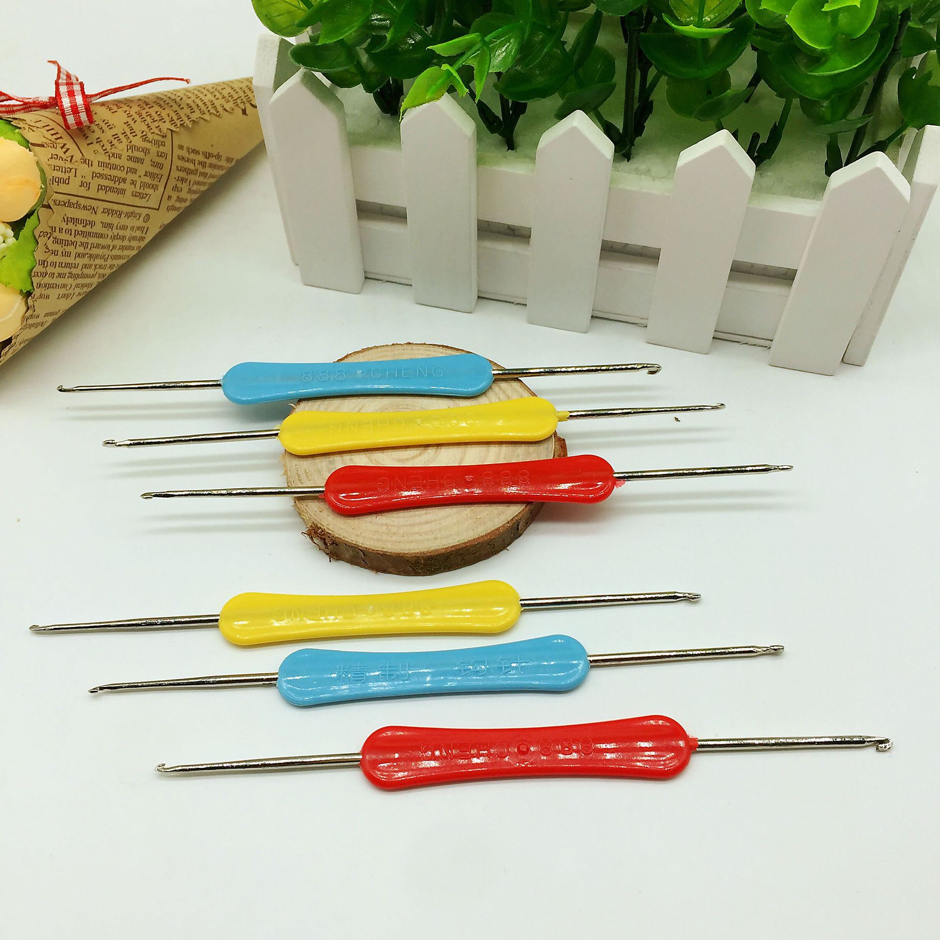 双头钩针diy手工编织工具毛线衫小勾针家用毛衣针钩鞋针套装针