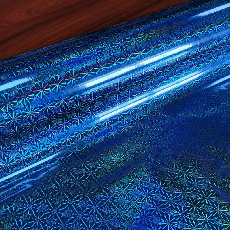 pvc反光膜透明镭膜 opp素面光面镭射膜箱包鞋材料包装膜