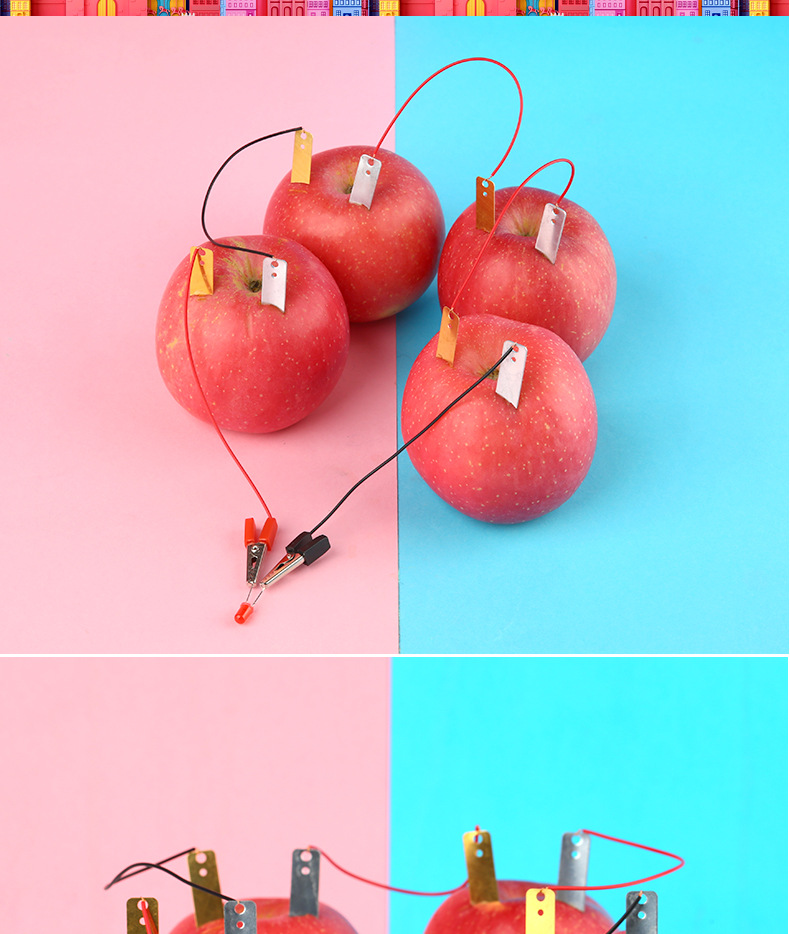 水果电池实验材料科学diy土豆发电儿童科技小制作小发明学生玩具