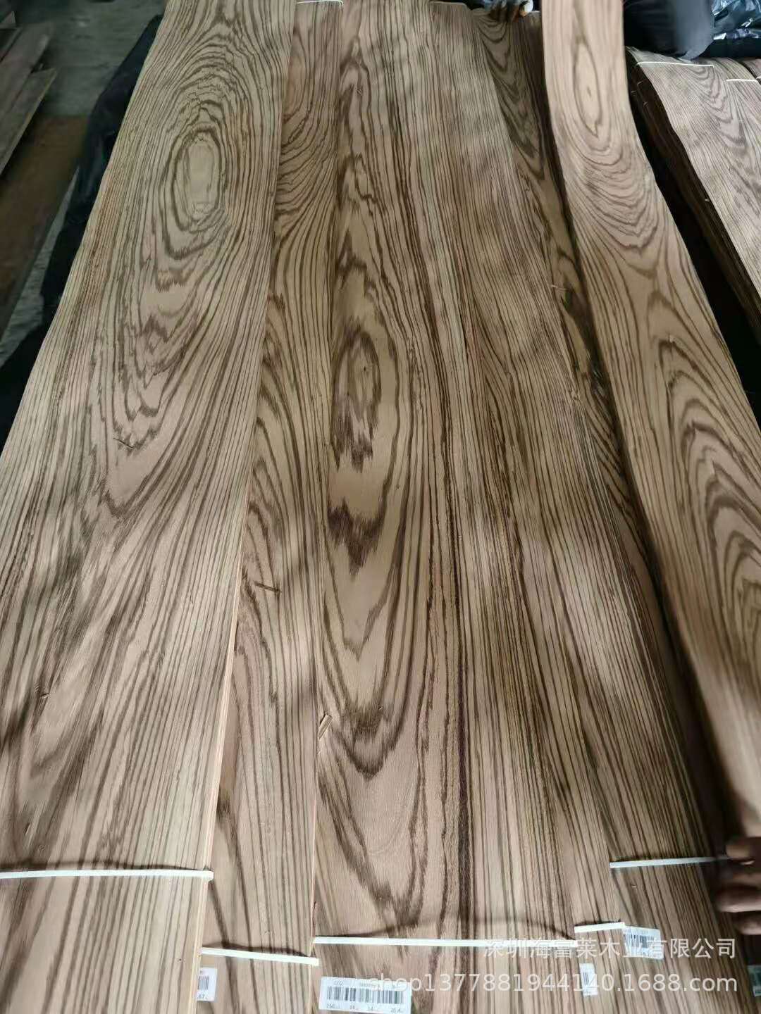 非洲大斑马木皮贴面板 小斑马山纹木饰面 南美斑马涂装木皮板