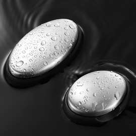 跨境304不锈钢肥皂皂椭圆形洗手器金属皂厨房小工具