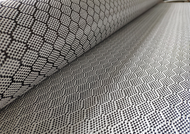 300克平纹斜纹碳纤玄武岩混合纤维布汽车改装冲浪板皮革增强材料