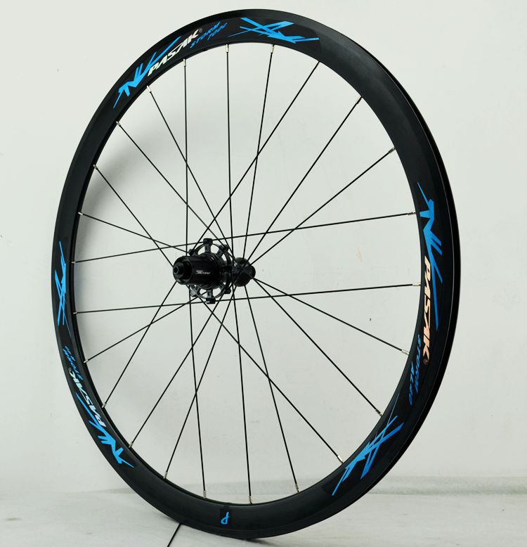 公路车轮组自行车公路车轮700c 40mm铝合金车圈c/v刹直拉80大法兰