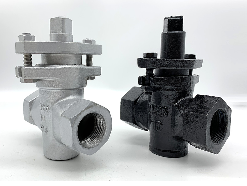 x14w-10铸铁丝扣三通旋塞阀 内螺纹三通旋塞阀 15 20 25 32 40 50