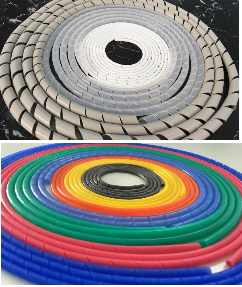 防火阻燃硅胶缠绕管螺旋蛇型绕线管过94-vo认证规格齐全免费供样