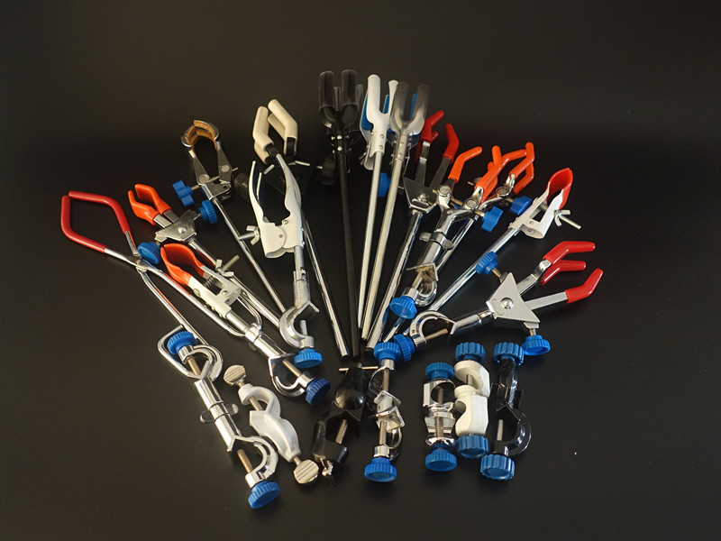 艾得尔三爪夹万用夹 变向 大号电镀/单调节/红色 实验室夹 多用夹