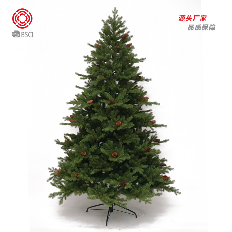 Christmas Decorations Cross-Border Christmas Tree Mixed Encryption Pe + Pvc Mixed Automatic Ultra-Fine-Meshed Thickening Christmas Tree