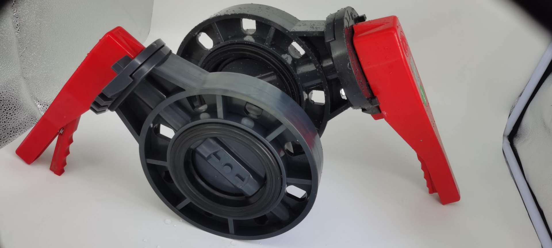 珠海南亚总经销pvc手柄式蝶阀dn50-400mm供应直动是塑料蝶阀