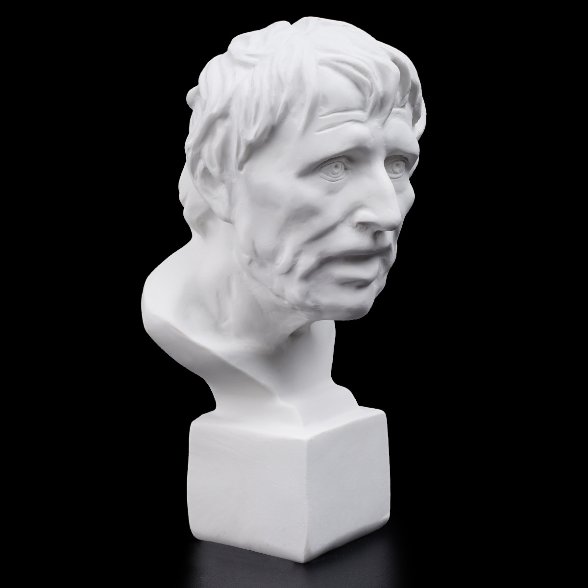 树脂石膏像美术写生练习素描石膏像家居装饰摆件人物像海盗赛内卡