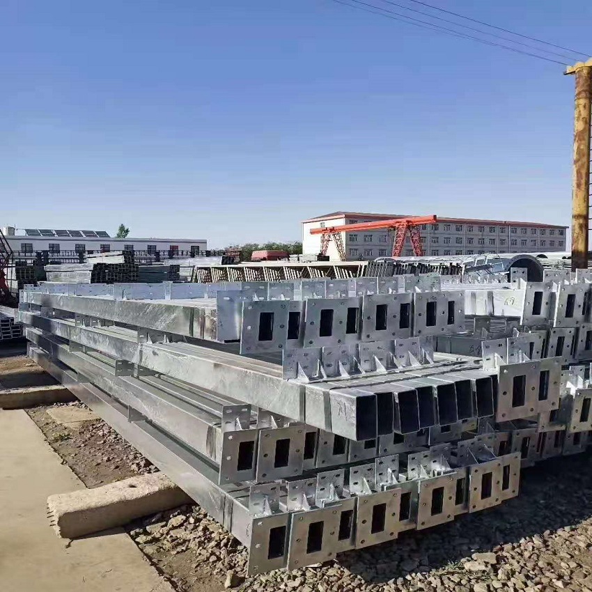 猪舍钢结构大梁 加工养殖场立柱 高锌层猪舍钢架