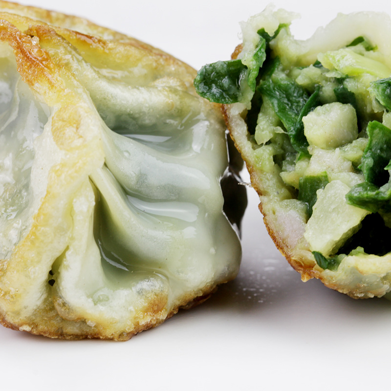 50克大煎饺【四师姐】脆皮韭菜饺猪肉饺煎饺 广式茶楼点心12个/包