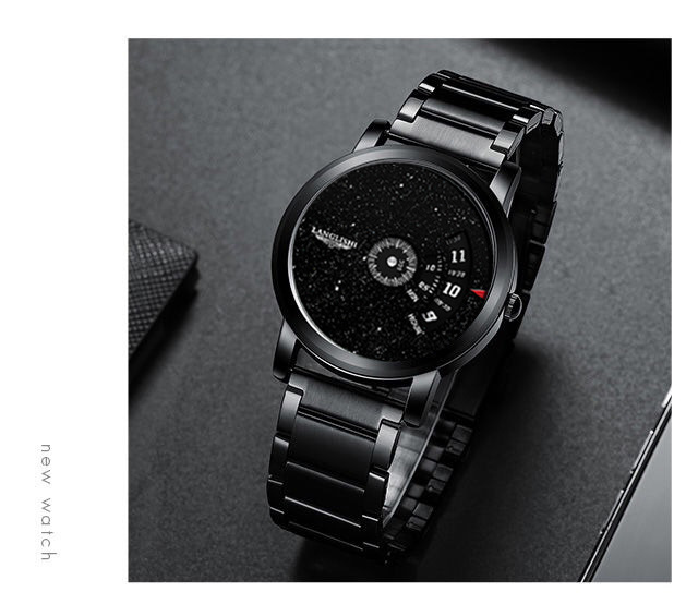 朗利士星空防水男士手表男学生韩版潮流情侣石英表简约男表