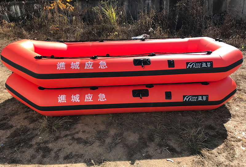 海笛防汛物资皮划艇橡皮艇救援消防充气船冲锋舟应急抢险巡逻船