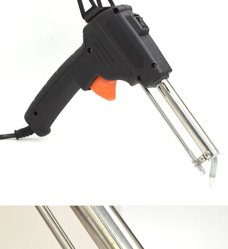 手动焊锡枪60w黄色手动出丝点焊枪欧规110v美规英规焊锡工具