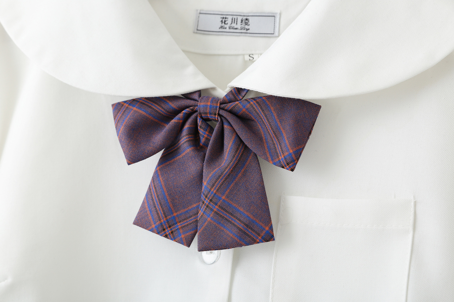 jk领结女纯色日系制服衬衫水手服学院风蝴蝶结校服赤羽根领花红色