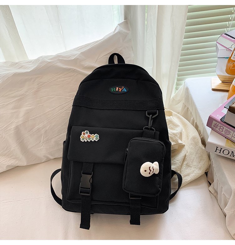 韩国ins工装学生港风街拍书包女日系糖果色原宿双肩包ulzzang背包