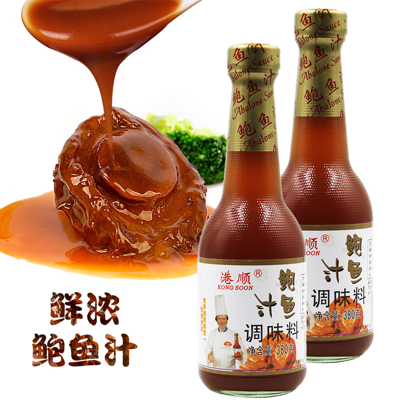 港顺鲍鱼汁380g*12瓶 鲍汁扒鸡腿 凉拌拌饭调味酱鲜汁 烹饪调味料