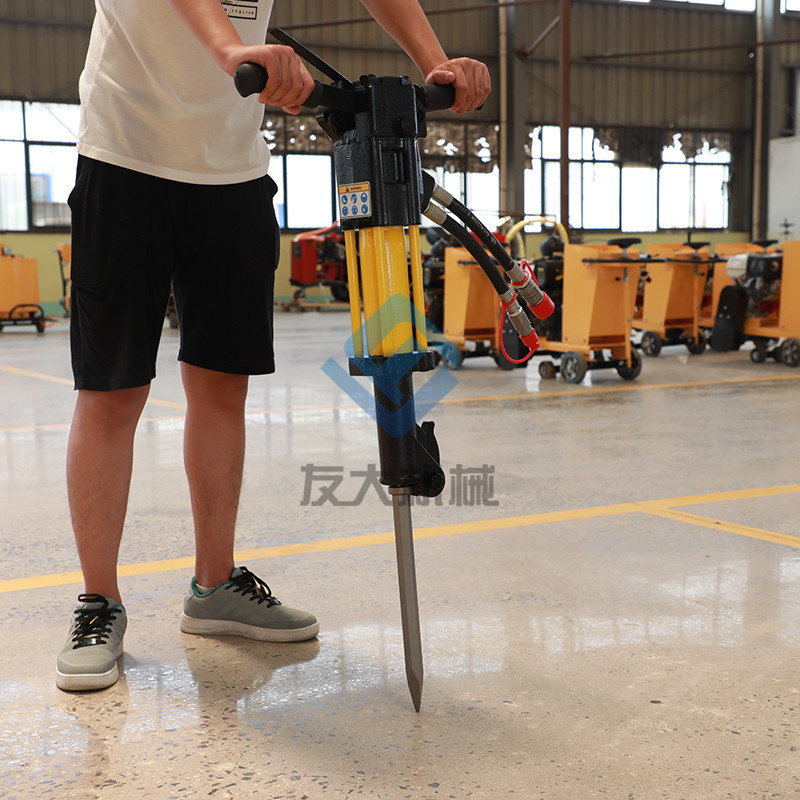 混凝土水泥地面破碎镐 建筑施工手持式破拆镐 动力站液压破碎锤