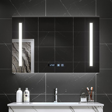 智能镜柜挂墙式卫生间带LED灯蓝牙音乐时间防雾梳妆浴室柜镜子柜