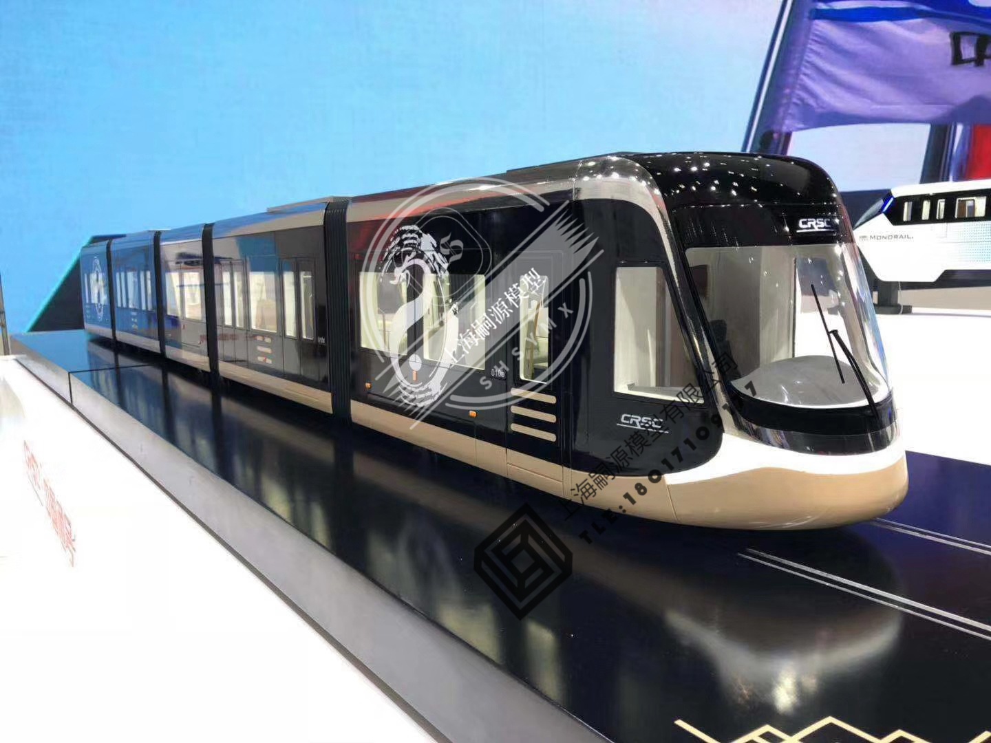 大比例仿真模型 1:15地铁 云轨 有轨电车模型 展览展示模型