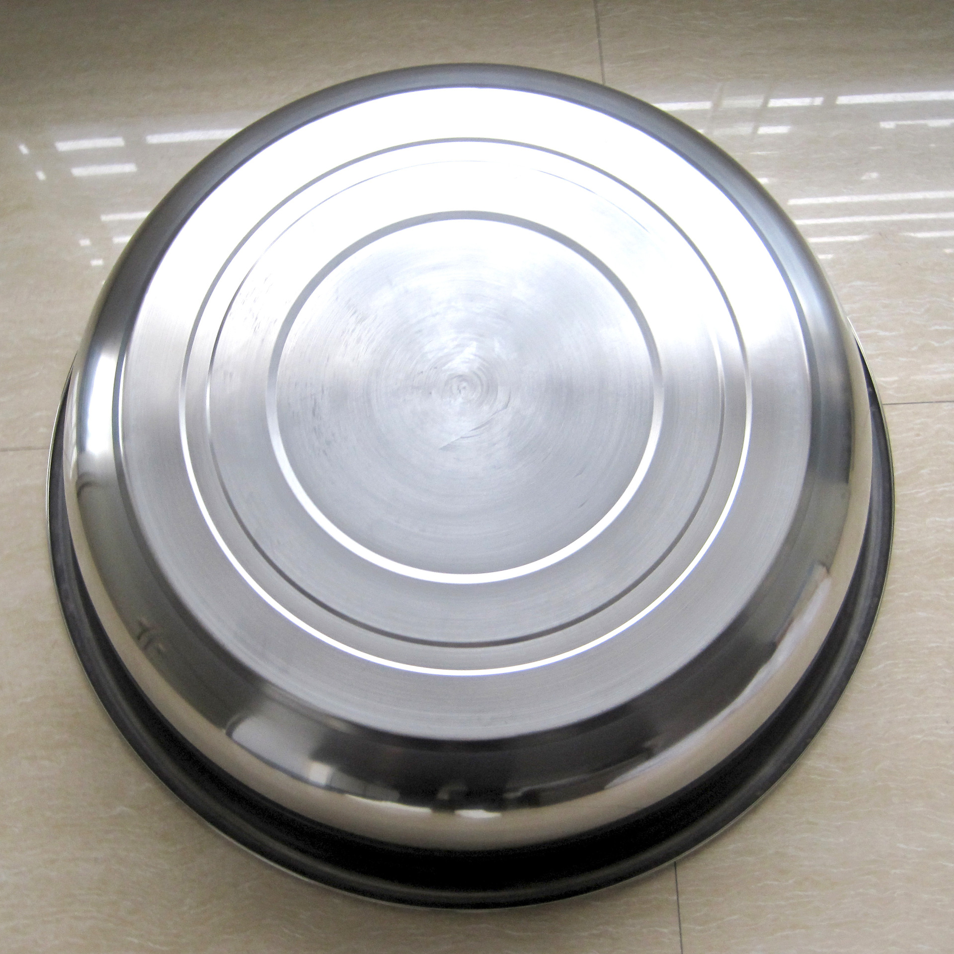 加厚304不锈钢斗盆反边面盆80cm洗衣大盆无磁多用盆 食品级不锈钢