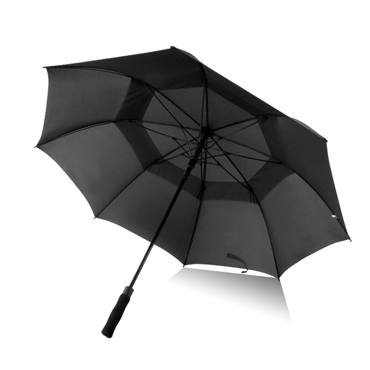 Oversized Automatic Double-Layer Golf Umbrella Extra Large Long Handle Umbrella Wholesale Men's Business Long Handle Umbrella