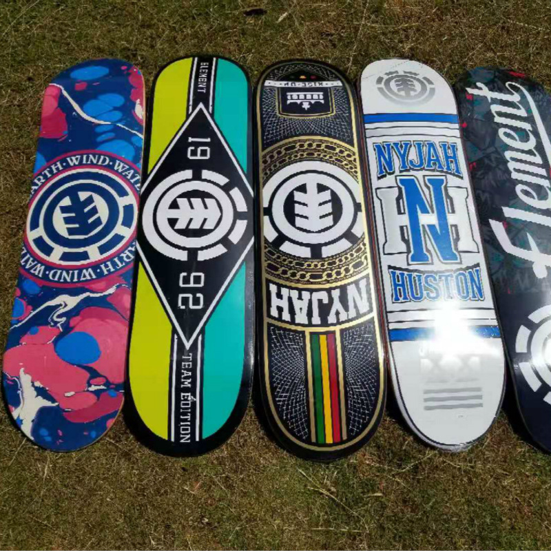 elemen元素双翘滑板全加枫木冷压板面7层染色板