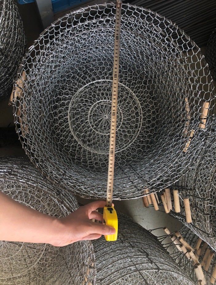 手工编织网采摘蔬菜水果药材抬筐铁篮子搬运核桃干果等铁丝网