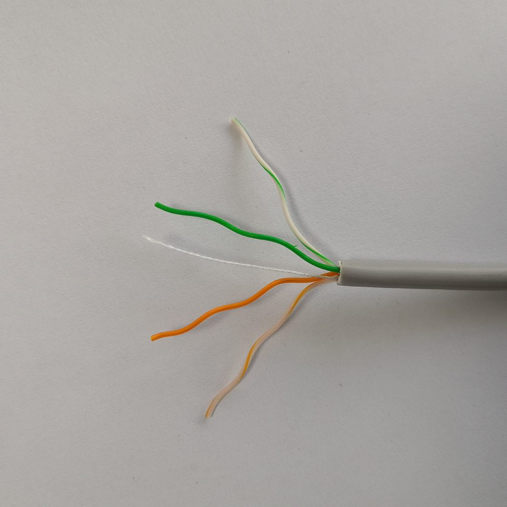 5平方无氧铜芯两芯固定座机电话线家用黑白色