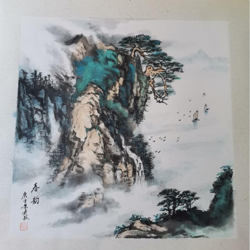 手工中国风装饰画新中式写意字画装饰画