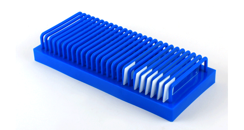 载玻片沥水架25片装伯乐电泳玻璃板架wb蛋白电泳制胶玻璃板晾片架