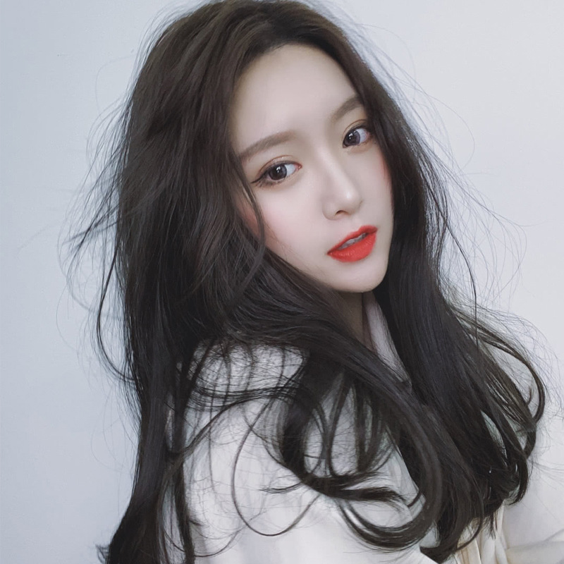 假发女中长发气质中分长卷发蓬松微卷化纤头套女外贸跨境假发女