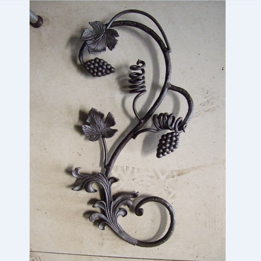 铸钢铁艺配件 锻打铸造铸铁生铁 葡萄花叶 楼梯栏杆围栏大门配件