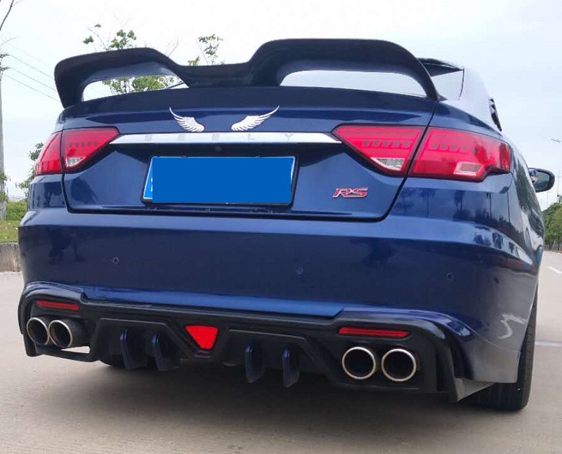 适用2018-2019吉利帝豪gl改装大小包围b款前唇后唇 侧裙 机盖中网