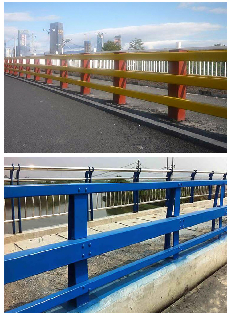 不锈钢桥梁防撞护栏 景观河道不锈钢防撞护栏 多规格防撞护栏