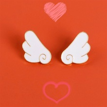 潮流 Angel 天使的翅膀左右胸针 可爱个性时尚外套背包帽子小配饰