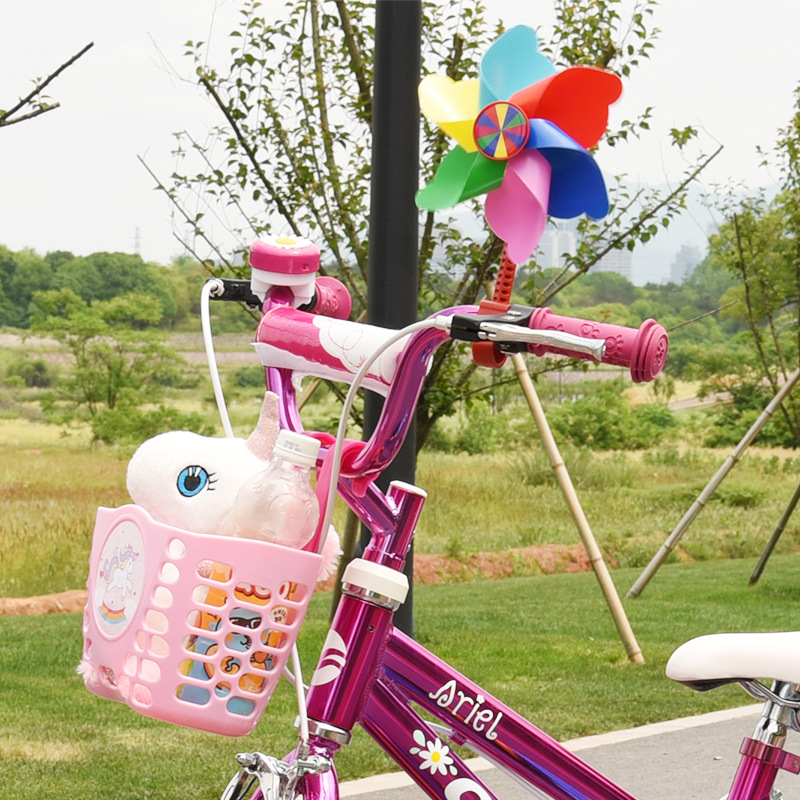 儿童风车玩具塑料风车自行车滑板车风车彩带卡通风车装饰童车配件