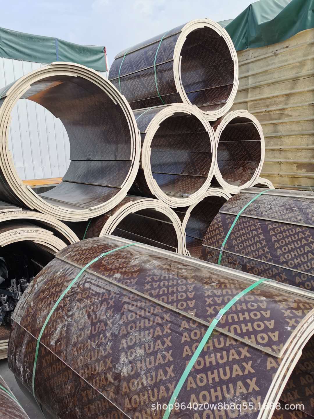 大量销售圆柱木模板圆形建筑模板易于安装可重复使用