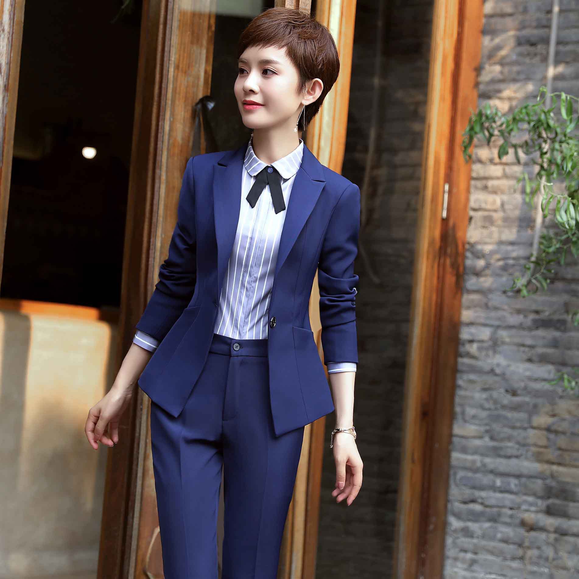 小西装套装女秋冬新款正装工作服气质韩版白领职业装大学生面试装