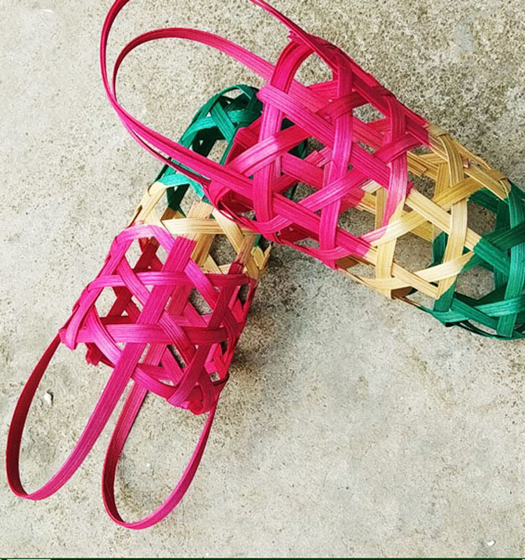 猪笼入水节日送礼手工竹编小型小猪笼竹制品点心装饰特色工艺饰品