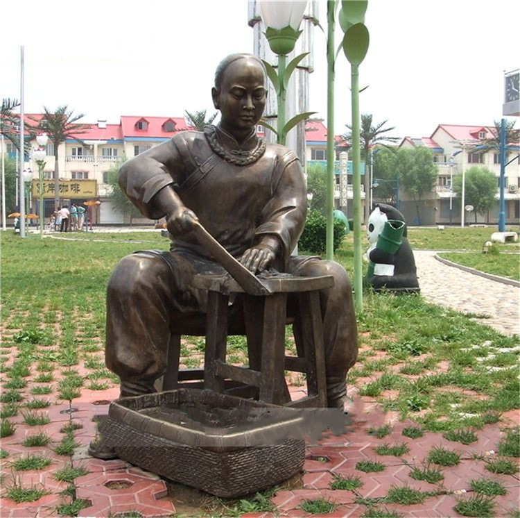 人物铜像厂家制作景观名医雕塑 铸铜雕塑厂家制作古医雕塑