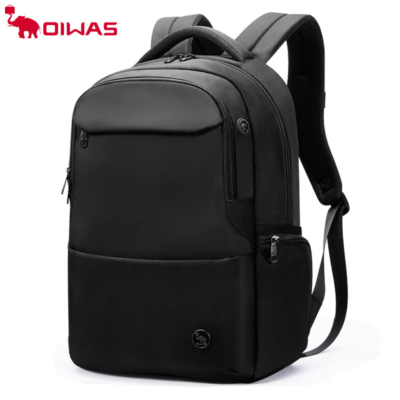 爱华仕商务背包男双肩包旅行包女大学生书包15.