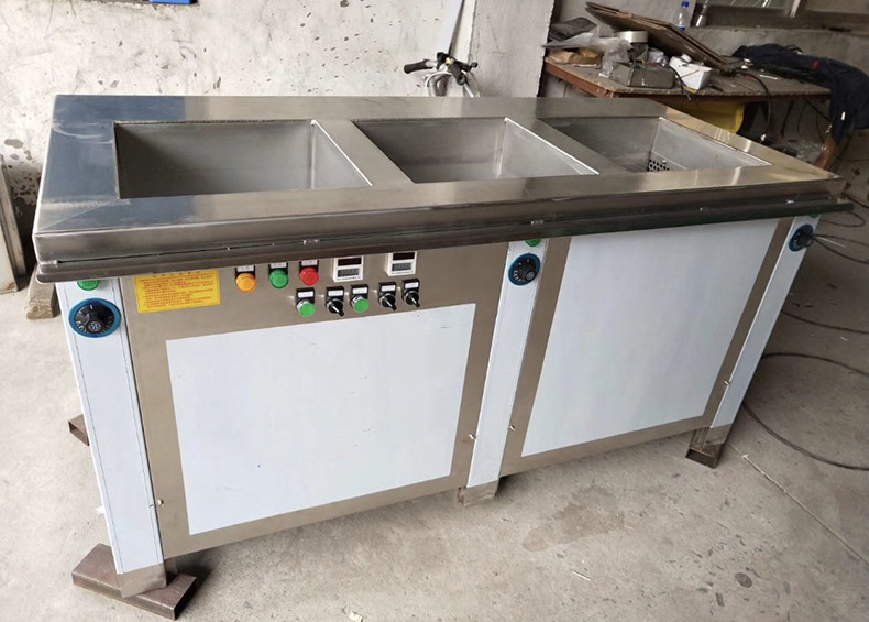 定制双槽超声波清洗机 工业五金件冲压件模具超声清洗设备