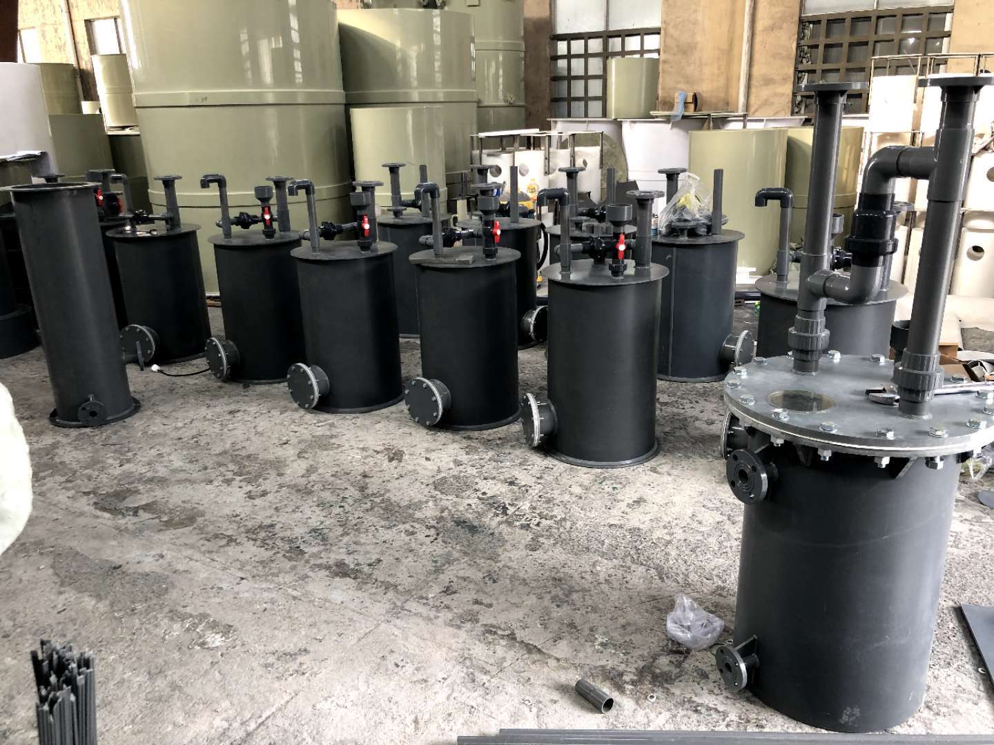 酸雾吸收器pvc中和式吸收器耐酸碱鼓泡式dn500废气处理设备