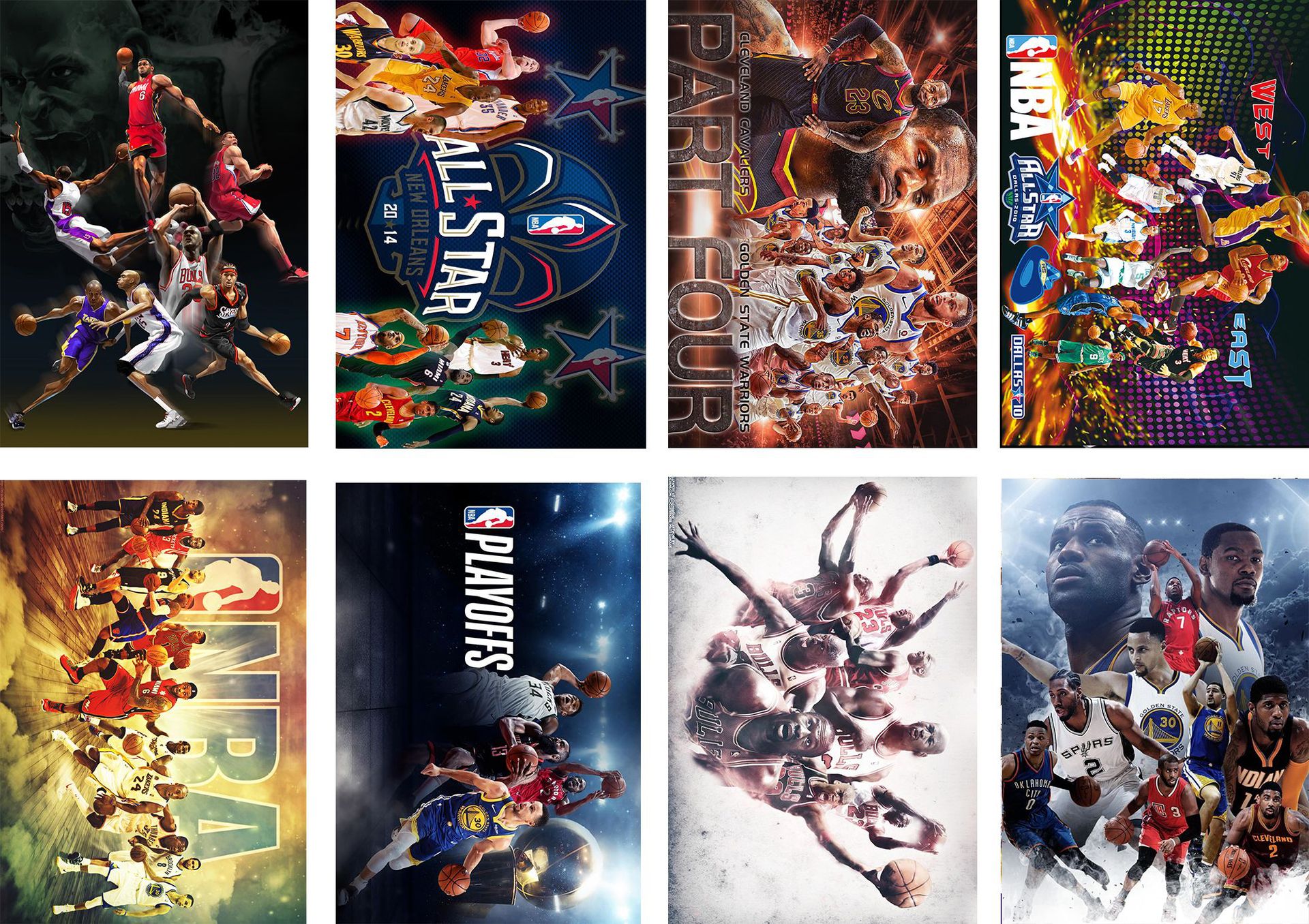 批发篮球nba集合明星写真海报现货宿舍墙纸贴画高清压纹照片