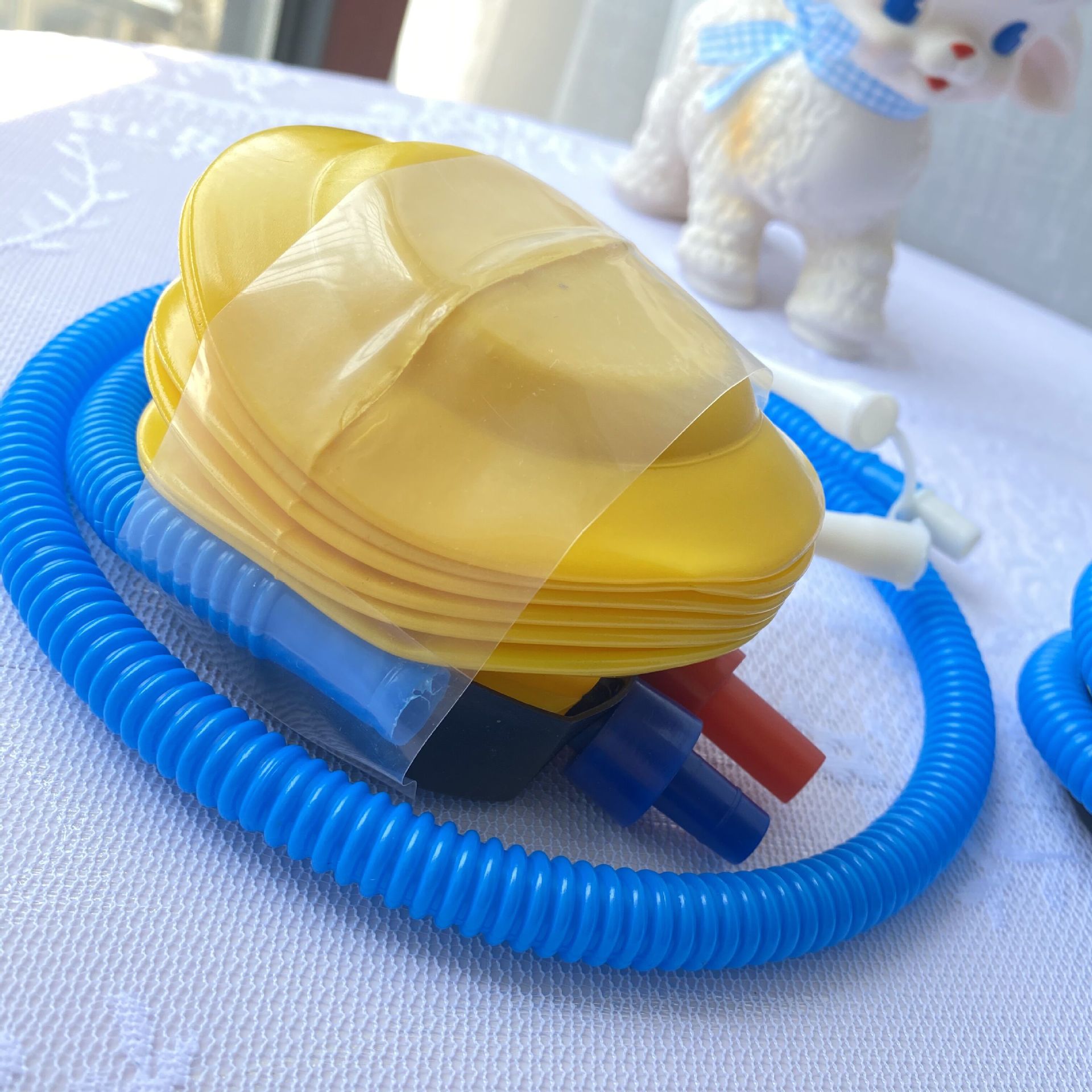 便携式瑜伽球打气筒脚踩充气筒婚庆健身球迷你打气筒气球充气工具