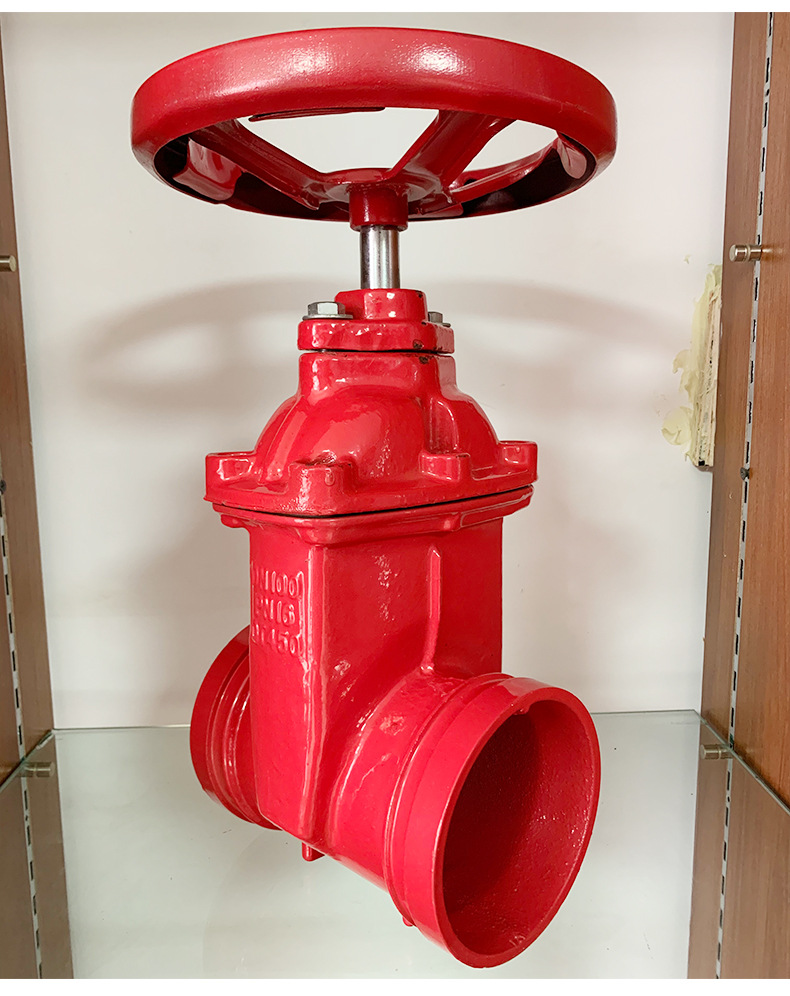 厂家批发沟槽暗杆软密封闸阀 球墨铸铁 开维喜阀门 定制暗杆闸阀